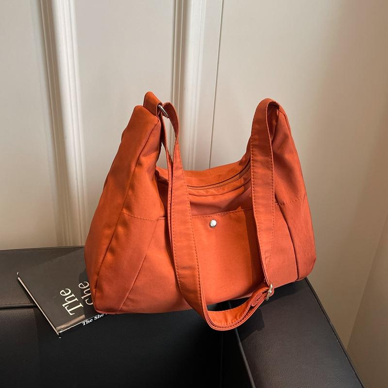 

Женская сумка новая сумка-пельмень класс ретро сумка-тоут большая вместимость плечевая сумка мессенджер оранжевый