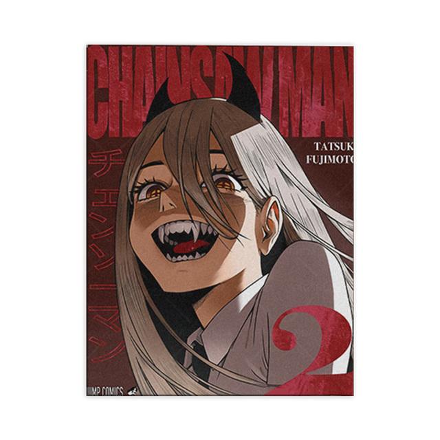 

Тацуки Фудзимото Бензопила Мужчина Девушка Аниме Холст Картины Декор Стены Искусства Фотографии Спальня Домашнее Украшение Комнаты Отпечатки Плакат 21*30cm