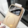 Large Windows Suitable for IPhone 16 Matte Skin Feeling Mobile Phone Case Apple 15 ProMax Thin Circle Magnetic PC Protection Case