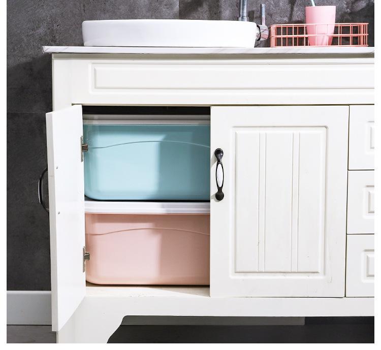 Ekstra Büyük Taşınabilir Plastik Saklama Kutusu Kapaklı Giysiler, Oyuncaklar ve Atıştırmalıklar için