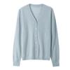 Autumn New 0 Wool Cardigan Women's Blouse Collar with Casual Long-sleeved Knitted Sweater Jacket Thin Top