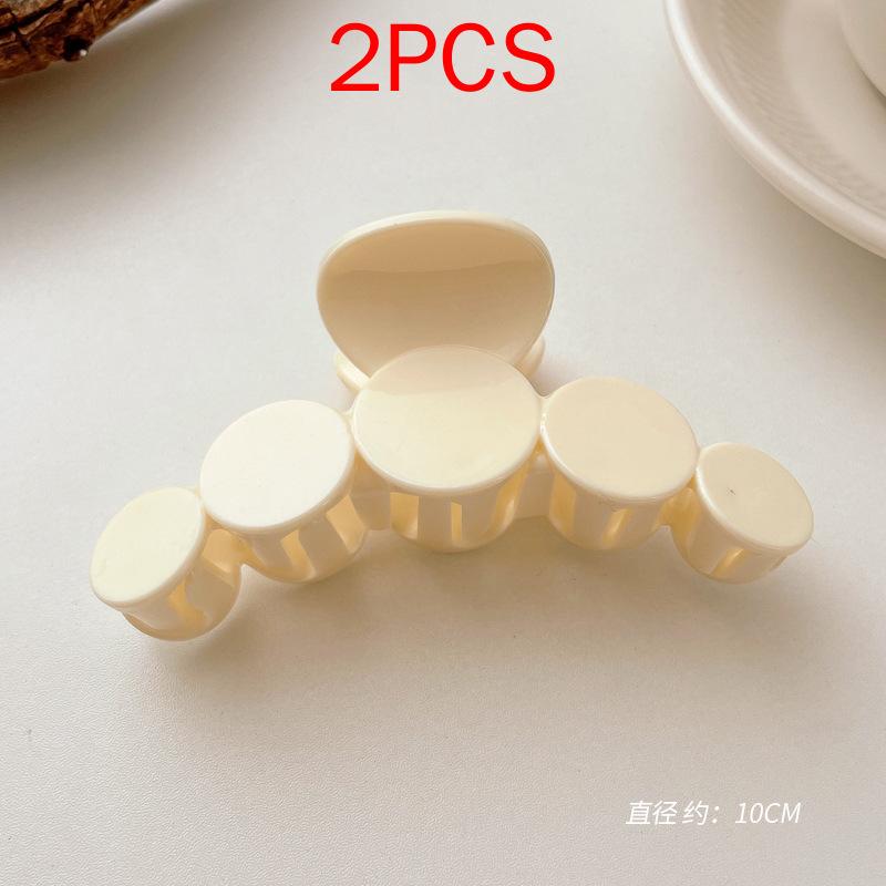 2 ΤΕΜ Premium Σετ Κεφαλών Νέο Γυναικείο Κλιπ Κλιπ Νύχι Μόδας Καφέ Μαύρο Ακρυλικό Μεγάλες Φουρκέτες Claw For Lady Clip Barrette Αξεσουάρ μαλλιών