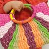Yogodlns Straw Bag Women Hand-Woven Handbags Moon Shape Rattan Tote Bag Big Capacity Top-handle Bag