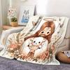 Cartoon Embracing Little Lamb Blanket, Soft Throw for Sofa Office Bed, Holiday Gift for Family Friends,All-Season Travel Camping