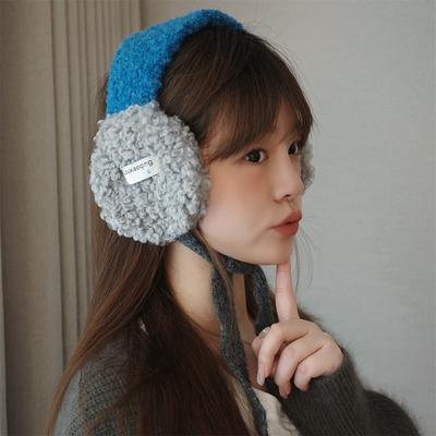 Korean Version Ins Winter New Thickened Ear Protectors, Warm Earmuffs, Women's Plush Straps, Cold-proof Ear Bags, Cycling Earmuffs