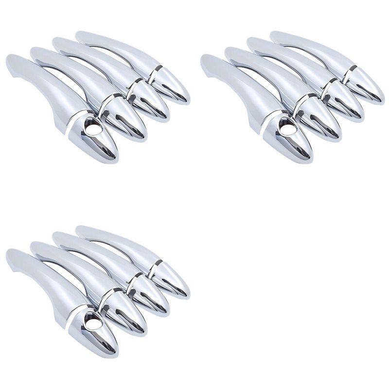 

12X Chrome Door Handle Cover Refit Car Accessories Stickers Decoration For KIA Sportage MK3 SL 2010-2015 серебряный