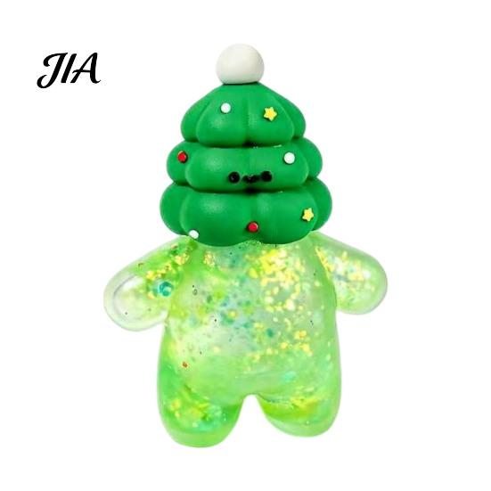Focus Tools for Classrooms Christmas Santa Snowman Squeeze Stress Ball, Slow Rising Soft TPR Sensory Toys Kids Fidget Toy Anxiety Relief, Cute Holiday