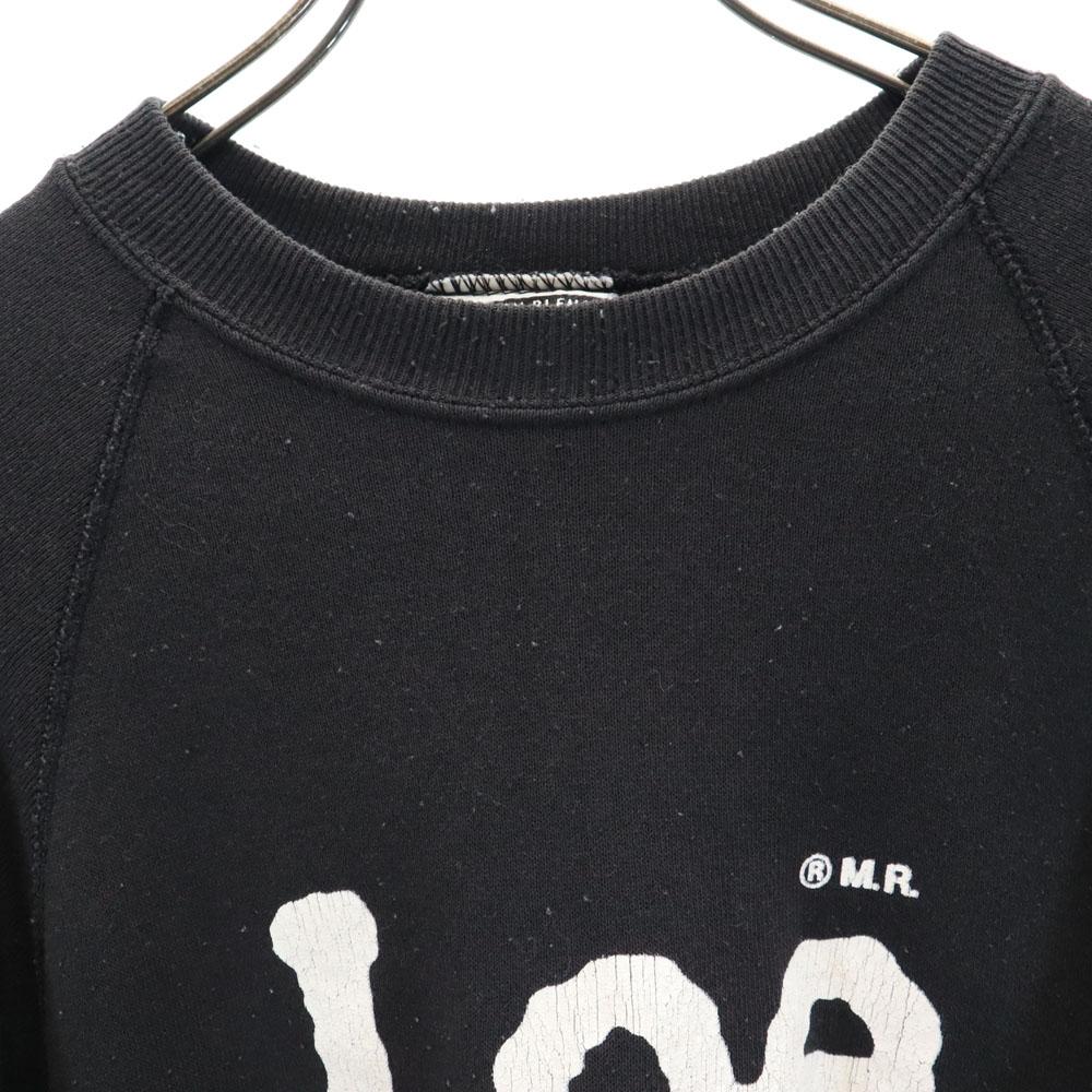 Lee 90er Made in USA Old Langarm Sweatshirt M schwarz Rückseite gebürstet Herren Gebraucht