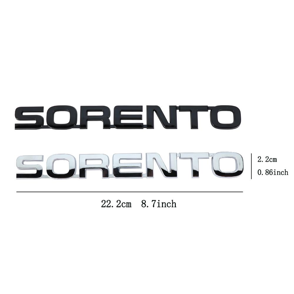 Car Styling Metal For KIA CERATO SORENTO Logo Superior Quality Car Side Fender Emblem Rear Trunk Badge Decor Sticker