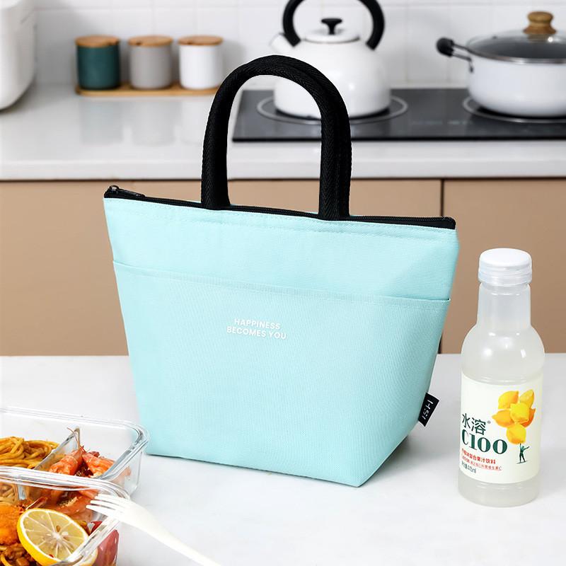 Modern Minimalist Style Bdb020 Insulated Lunch Bag With Oxford Fabric Material