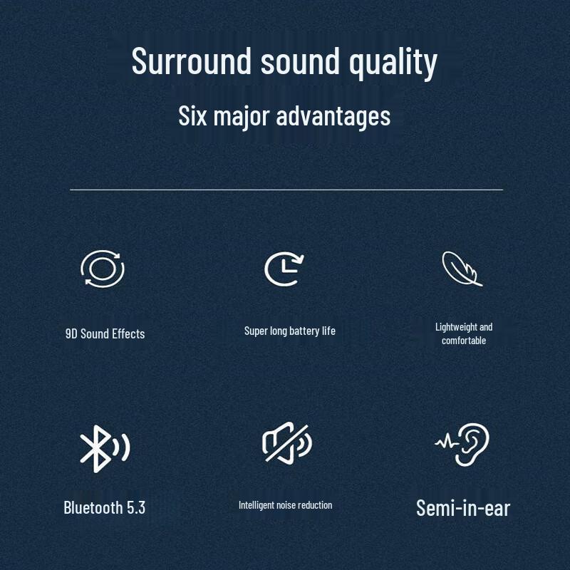 G05 Wireless Neckband Bluetooth Earbuds: New Model with High-Fidelity Sound, Noise Cancelling, and Ultra-Long Battery Life for Sports & Running.