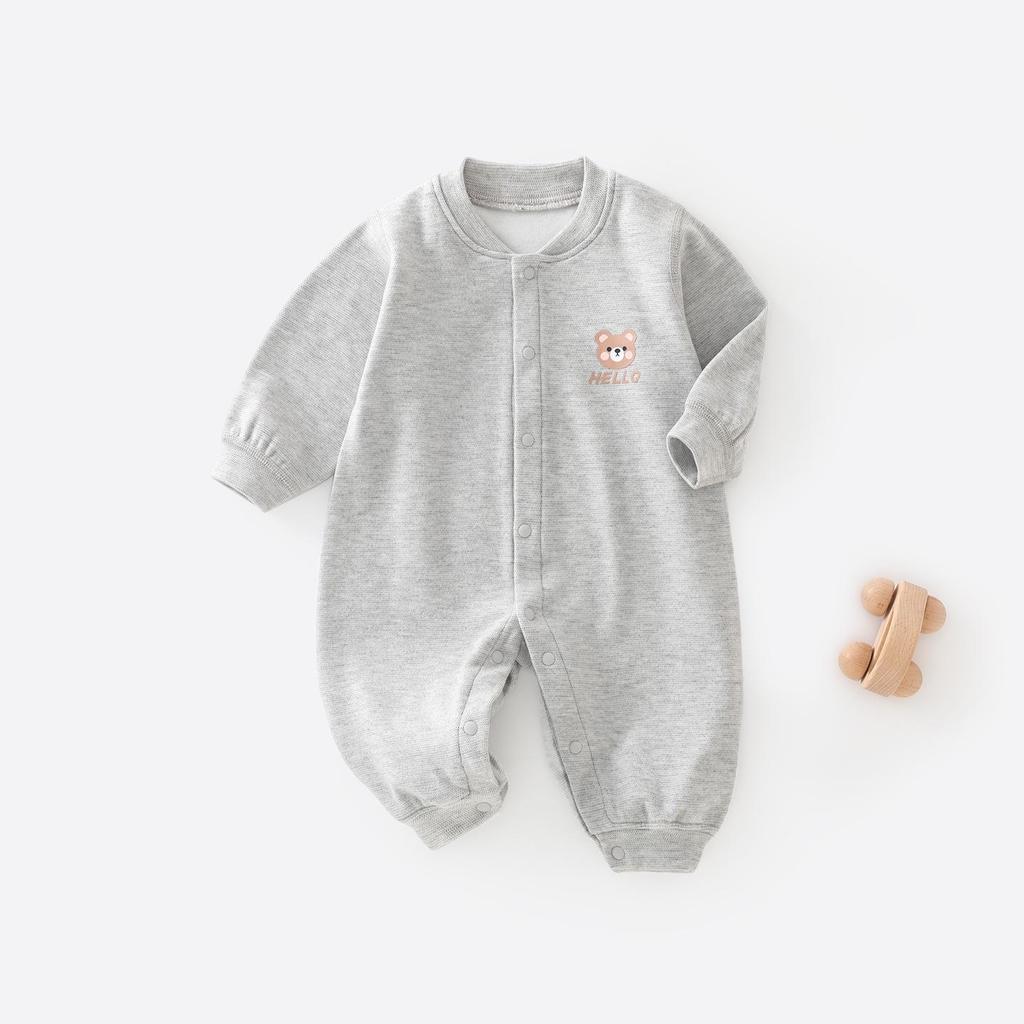 Plus Velvet Baby Bodysuit: Warm Spring/Autumn/Winter Jumpsuit for Newborns