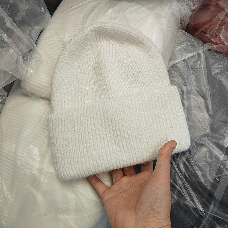 Winter Hats For Women Men Unisex Beanies Luxury Rabbit Fur Thermal Hat Soft Thick Keep Warm Casual Bonnet Baggy Cap New