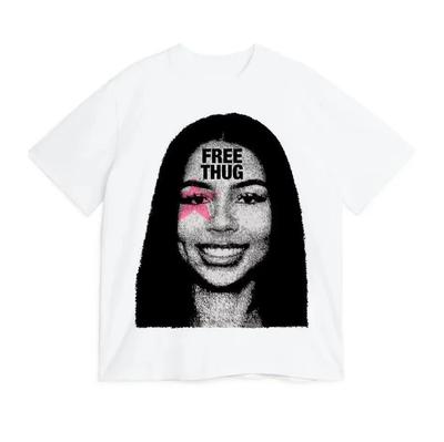 Women  T-Shirt Mariah The Scientist Free Thug Rapper Star Fashion Cotton Tee Shirt Short Sleeve T Shirts Round Collar Clothes