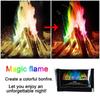 10 ks Prášek pro měnící se plamen Dekorativní Magický Oheň Plamen Prášek Krby Festivalový Oheň Kempování Ohně Party Potřeby