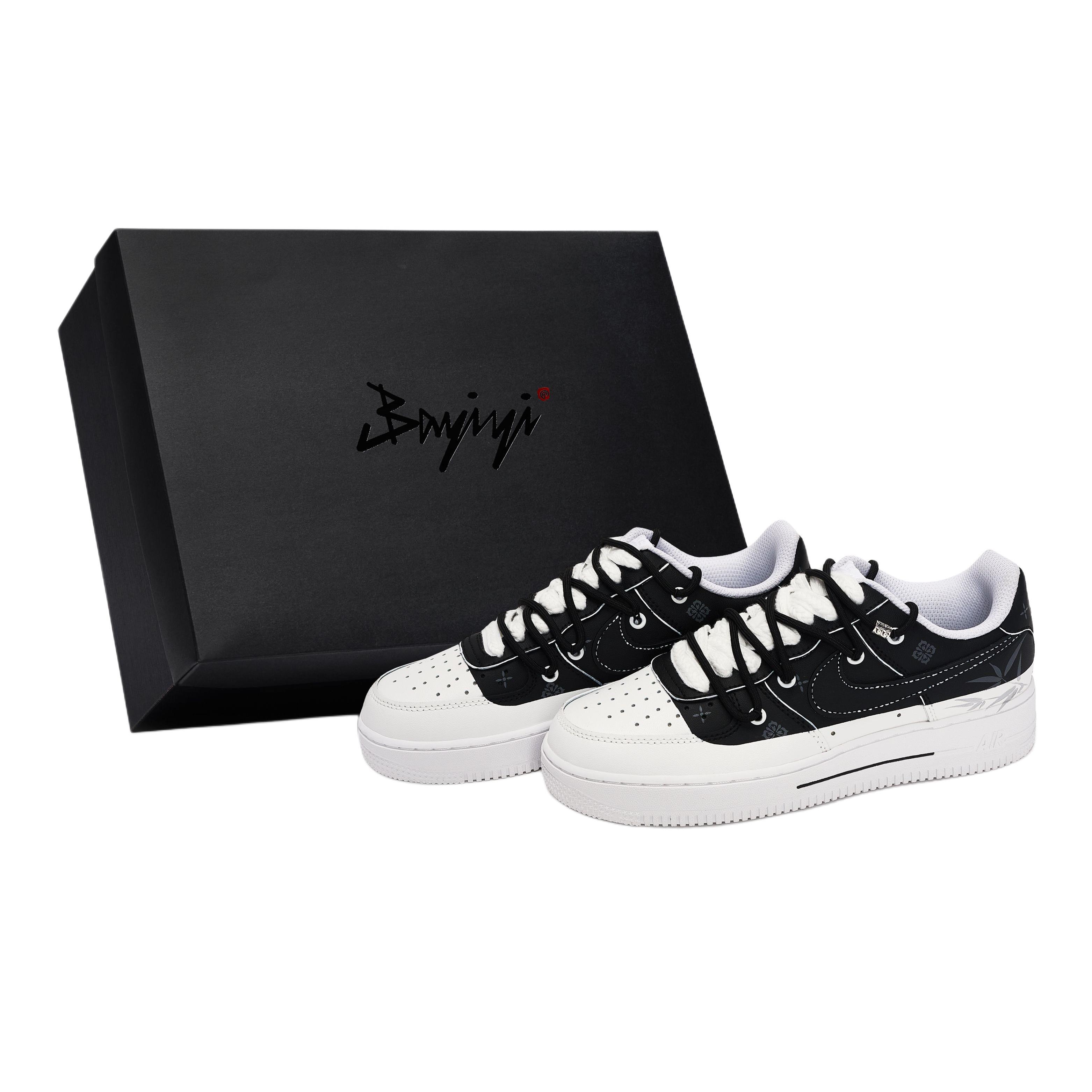 

Nike Air Force 1 Skateboard Shoes Unisex Low Top Black/White/Gray CW2288-111(Team80-S-BOX) 36.5