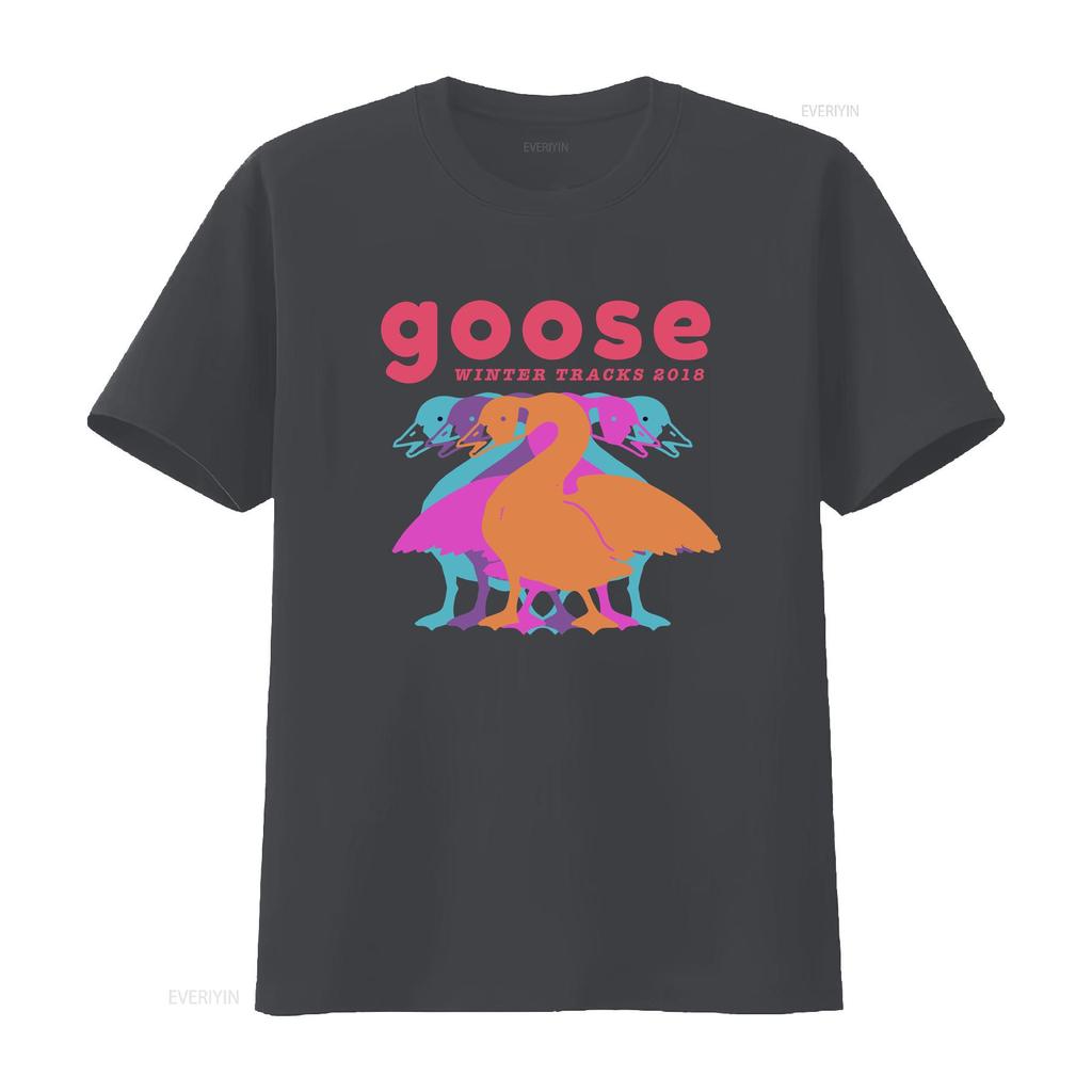 Goose The Band T Shirt new short sleeve hot gift halloween vintage Washed Slightly Unisex fashion Comfortable graphic Casual