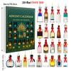 2D Plochá 24dílná Tequila Akrylová Závěsná Dekorace 24ks Vánoční Adventní Kalendář Slepý Box Kreativní Překvapivý Dárek