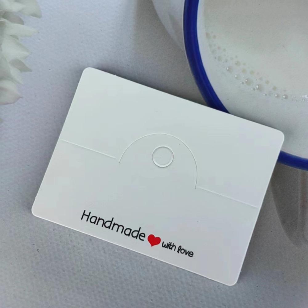 100pcs Jewelry Display Cards Packaging Supplies with Blank Space for Branding Bracelets Coaster Keychains Jewelry Perfect for Retail Displaying
