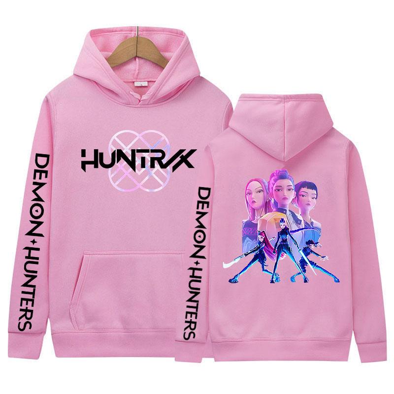 2025 K-pop Demon Hunters Movie Graphic Hoody Men Women Fashion Cozy Long Sleeve Sweatshirts Y2K Vintage Oversized Fleece Hoodies