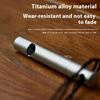 Titanium Alloy Emergency Whistle With Cord Outdoor Survival Safety Whistle Camping Hiking Trip Exploring Whistle