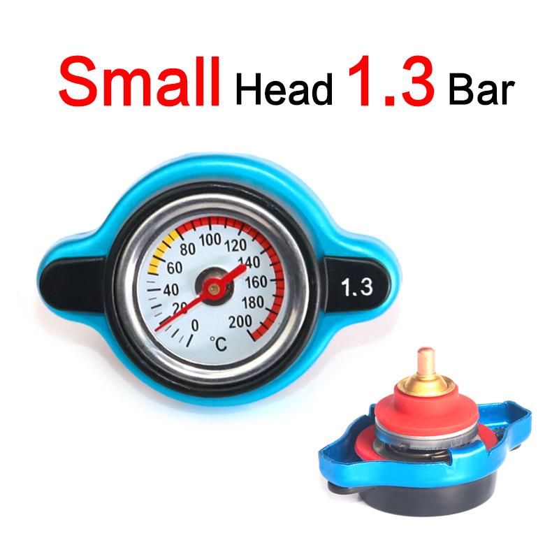 Car Motorcycle Styling Thermo Radiator Cap Tank Cover Water Temperature Gauge with Utility Safe 0.9 Bar/ 1.1 Bar/1.3 Bar