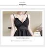 Elegant Low-Cut Bodycon Dress with Irregular Straps and Flared Hem