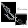 27.6"/70cm Trailer Safety Cable 3500lb Load Capacity S Hook Spring Safety Rope RV Safety Tow Cable