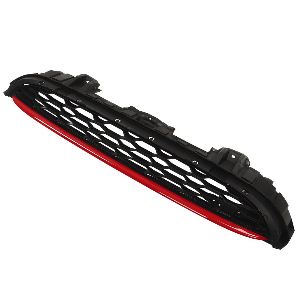 JCW Front Bumper Bonnet Grille Grill Red Stripe 51137393456 for Cooper F55 F56 F57 S JCW 2014‑2021