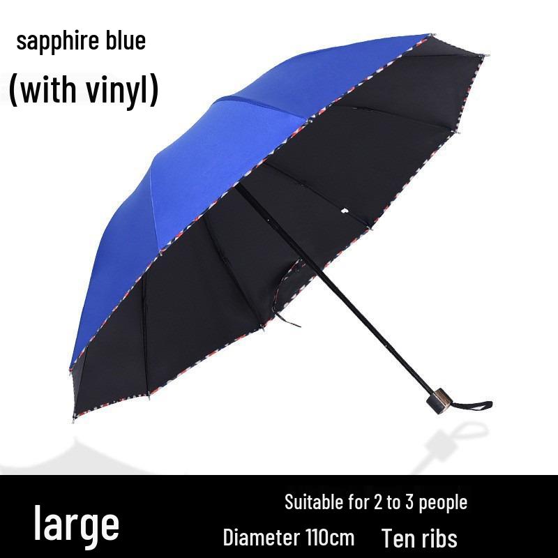 24-Rib Automatic Folding Umbrella: High-End, Large, UV Protection for All Weather