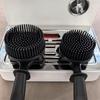 Long Handle Coffee Machine Cleaning Brush Silicone Arc Brew Head Brush Durable Kitchen Cleaning Tool