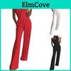 Romper For Summer Women Sexy Strapless Solid Color High Waist Sleeveless Straight Wide Leg Jumpsuits With Pockets