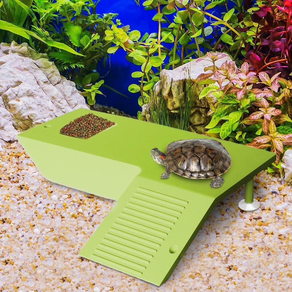 Feeding Table Versatile Aquatic Turtle Basking And Climbing Natural Habitat Aquarium Accessory