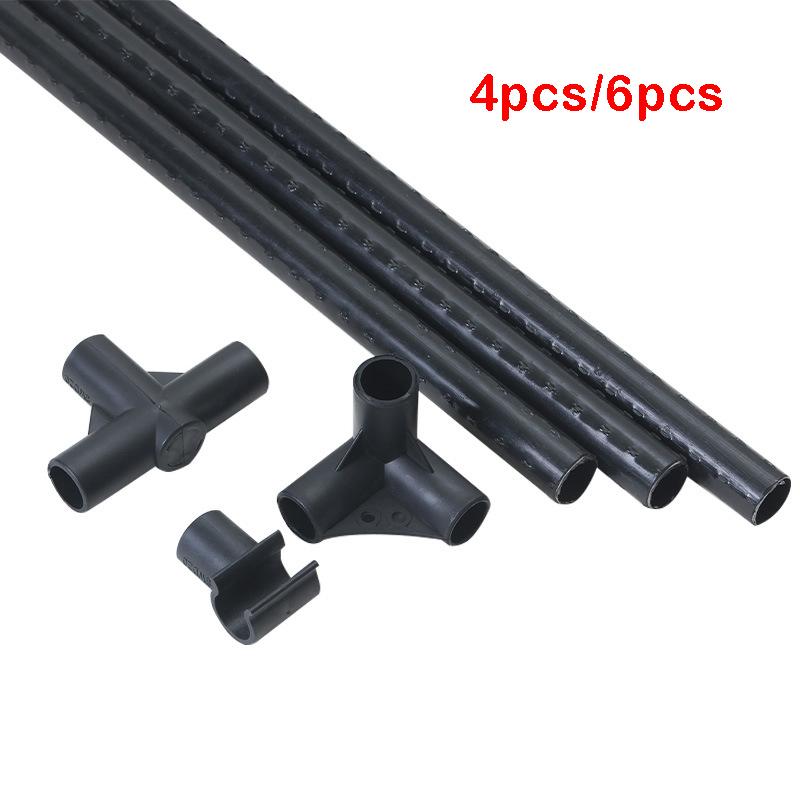 4/6pcs 20mm Gardening Pillar Connector, Greenhouse Frame Connector, Plant Bracket, Garden Tools Essential