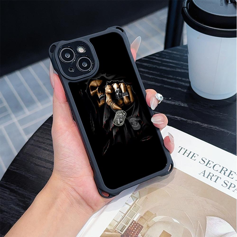 Ae80 Gesture Greeting Design Art Soft Phone Cases for iPhone 16 15 14 13 12 11 Pro Max 8 Plus XR with Wrist Strap Lanyard Corner Protection Back Cover