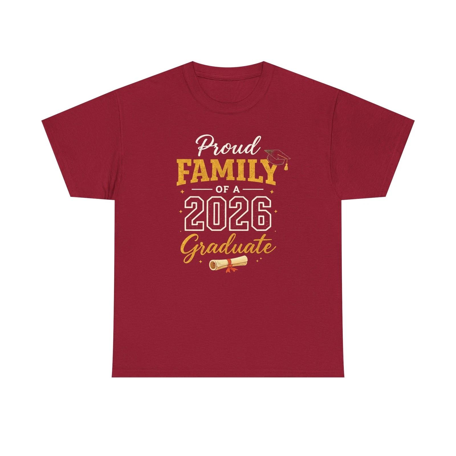 Proud Family of 2026 Graduate T-Shirt | Graduation Family Tee 2XL