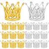 30/1Pcs Mini Pearl Crown Cake Decoration Gold Silver Cupcake Topper For Flower Arrangements Baby Shower Wedding Party Decoration