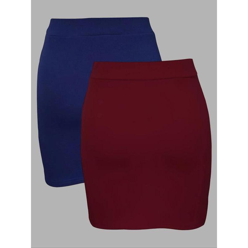 M 50279 European & American High-Waisted Mini Pencil Skirt: Stylish Tight Fit