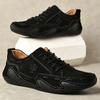 Leather Shoes Lace Up Trend Comfortable Men Shoes Outdoor High Quality Soft Homme Classic Ankle Non-Slip Flats Moccasin Zapatos
