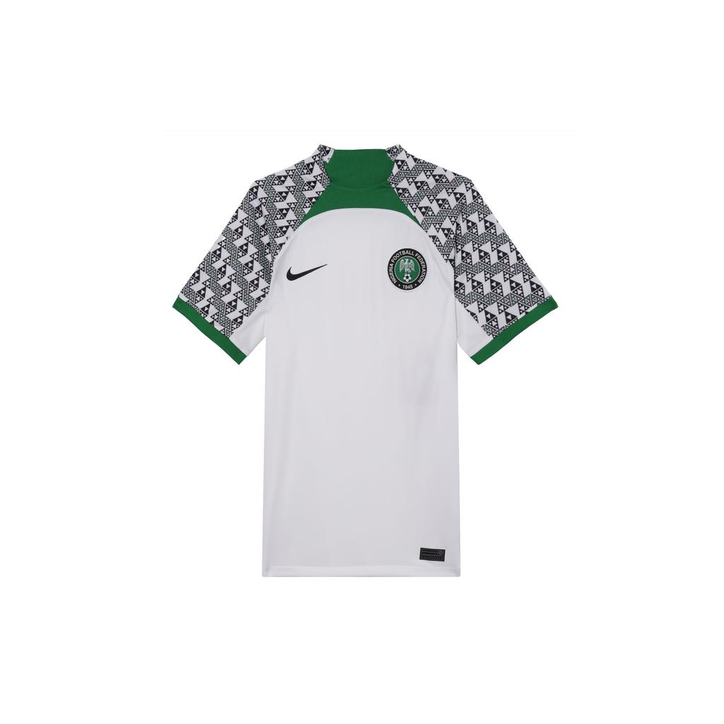 Nike Nigeria 2022/23 Koszulka Stadionowa Wyjazdowa Biała/Sosnowa Zieleń/Czarna Męska Streetwear DN0695-100