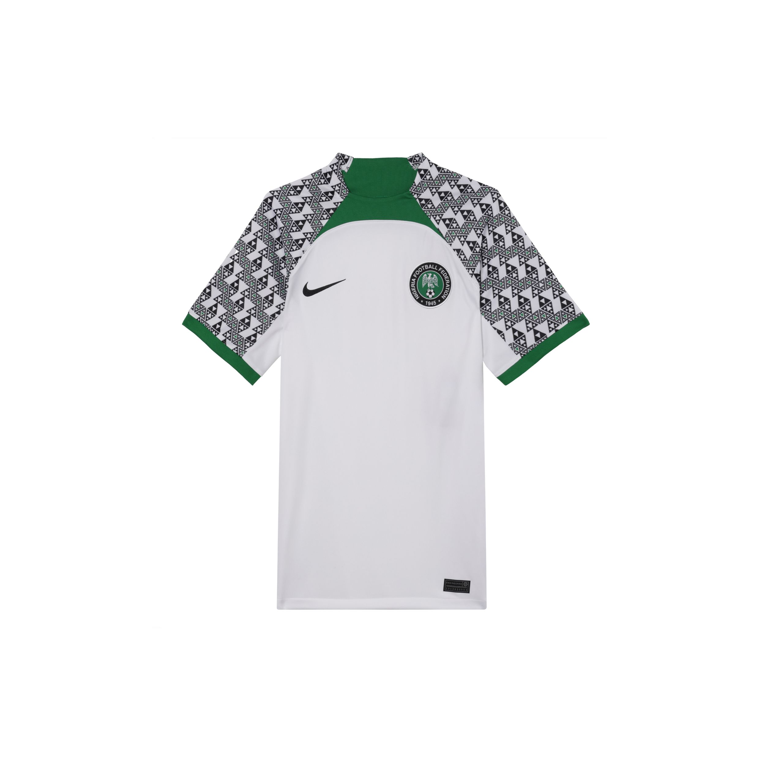 

Nike Нигерия 2022/23 Stadium Away Jersey Белый/Сосново-зеленый/Черный Мужской Streetwear DN0695-100 S