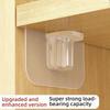 No-Drill Triangular Shelf Support Bracket - Adjustable Cabinet/Wardrobe Layer Fixer with Heavy-Duty Corner Clamp