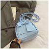 Beautiful solid color handbag women's new fashionable exquisite backpack bow casual student schoolbag