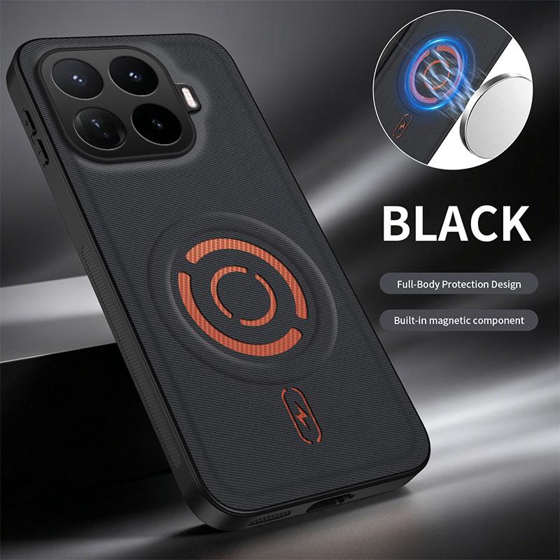 For Xiaomi 17T Case Built-in Magnetic PU Leather Cover Shockproof For Magsafe
