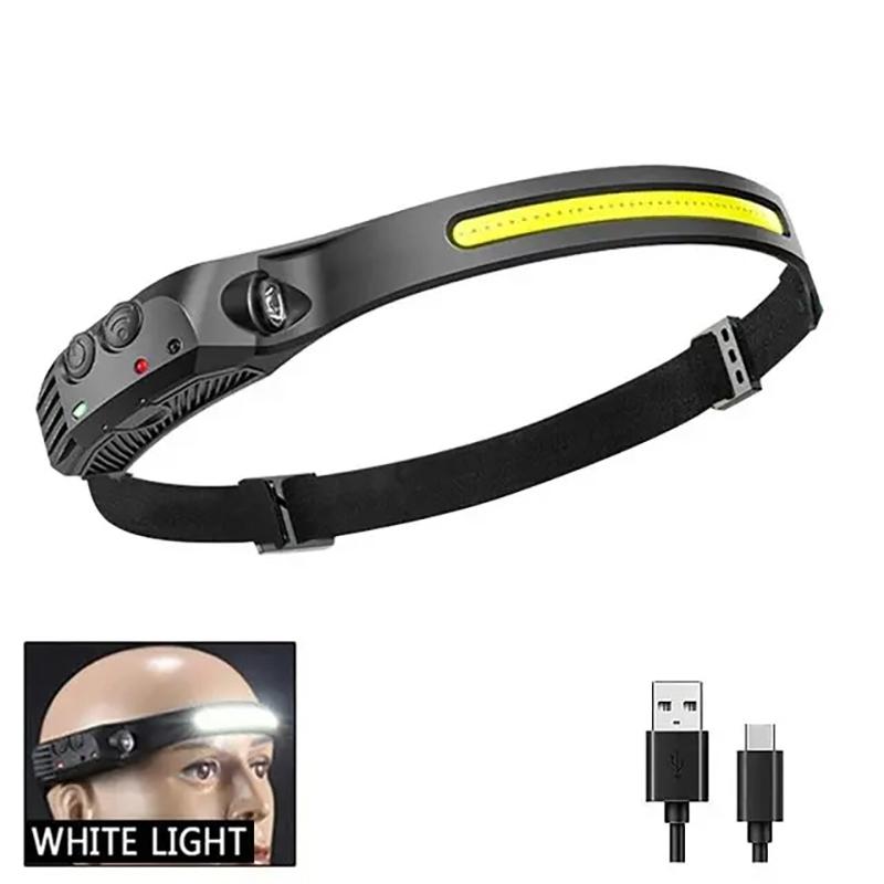 

Outdoor Ultra Bright Headlight Waterproof Human Body Sensing Multifunctional Head Mounted Rechargeable Camping Emergency Light
