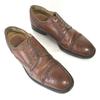 MARIANO CAMPANILE/Vintage Leder Straight Tip Semi-Brogue Schuhe/6/24.5-25.0/Braun/Business(GEBRAUCHT)