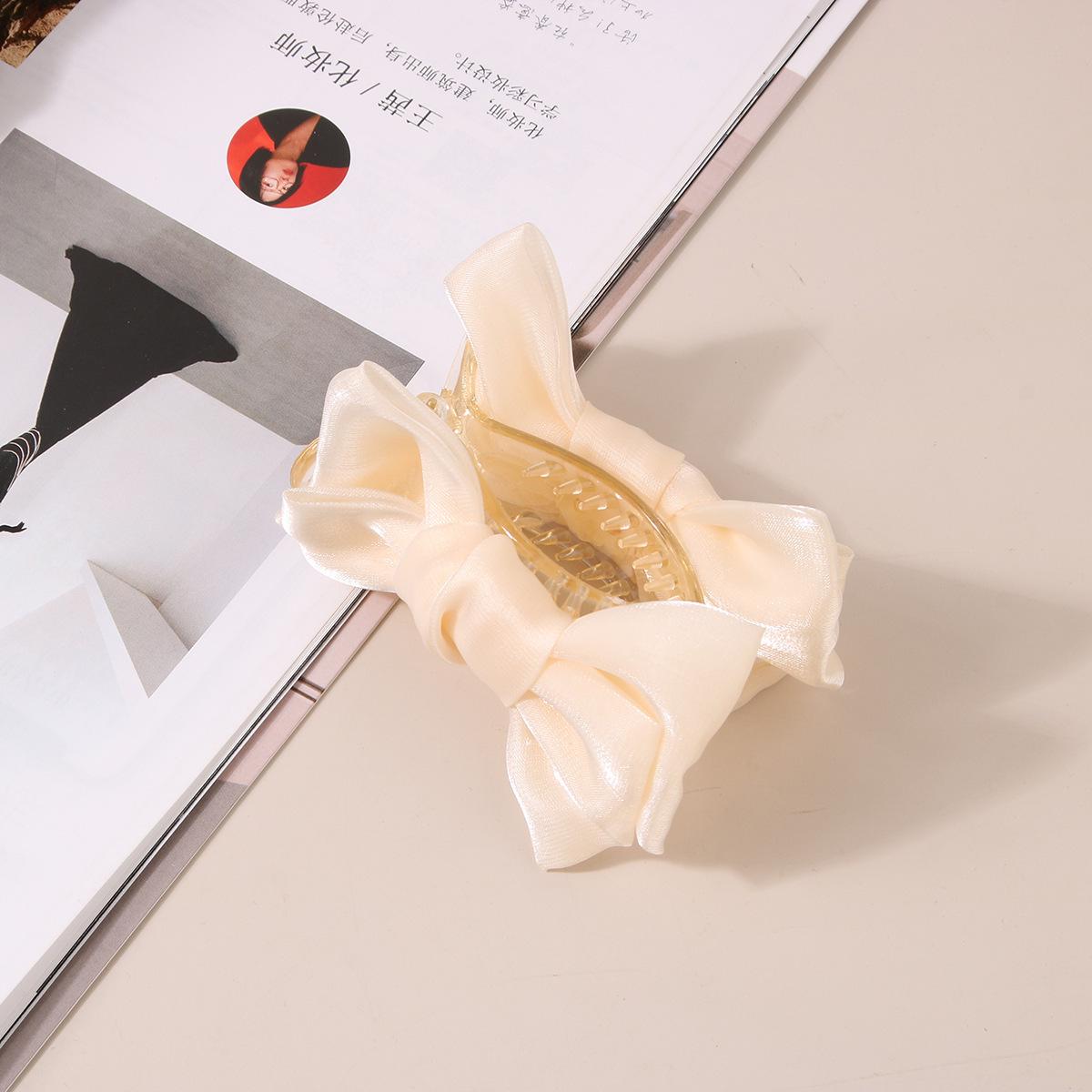 

Большой Зажим-Краб для Волос с Бантом в Виде Тыквы для Женщин - Инструмент для Укладки Высокого Хвоста