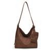 Suede Shoulder Tote Bag Women'S Light Luxury High-End Casual Messenger Handbag