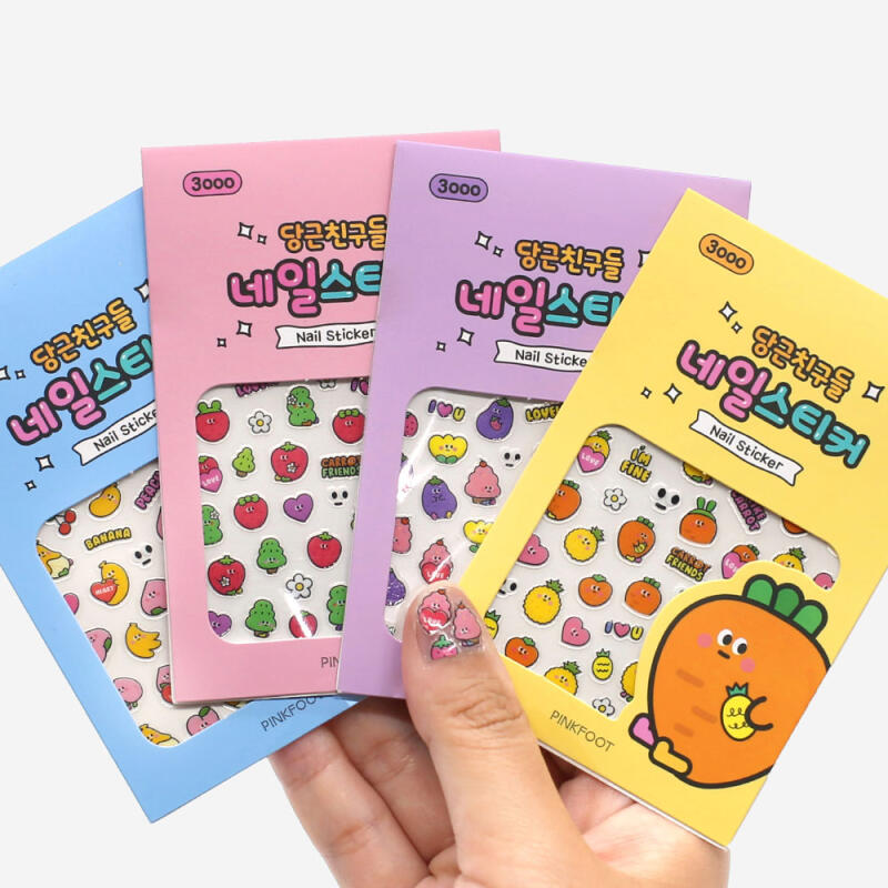Pinkfoot Carrot Friends Nail Stickers 3000 Dangchin Nail Sticker_Yellow