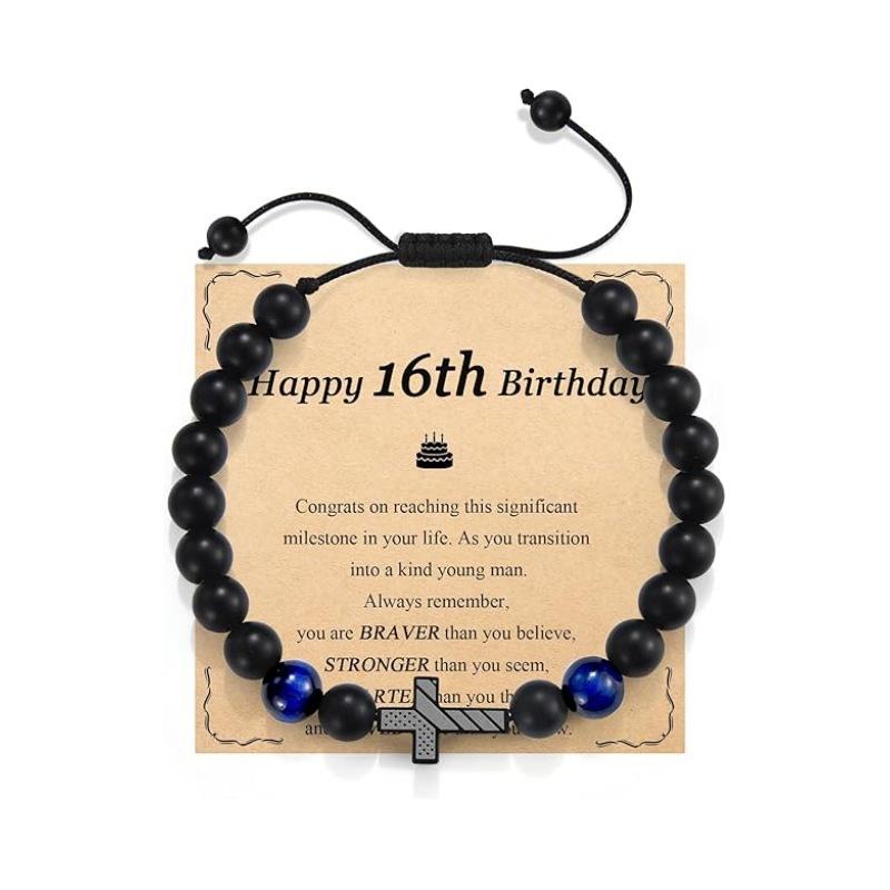 JYL TS Bracelet  Men's American Flag Cross Eye Boosts Patriotism & Luck